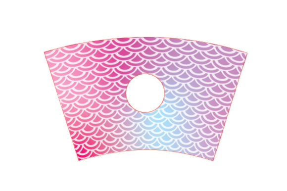 24oz Mermaid Scale Tumbler Wrap
