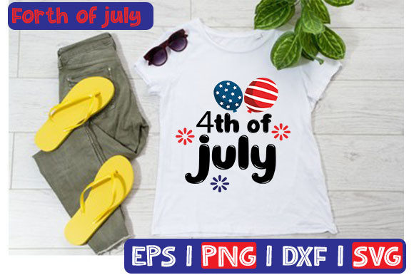 4th of July Typography