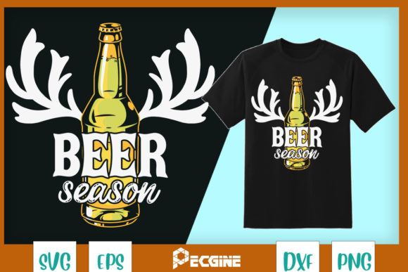 Beer Season Funny Deer Hunting Camo