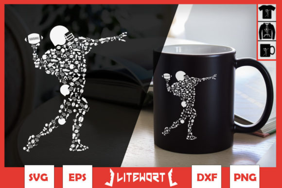 Football Player Doodle Football Elements