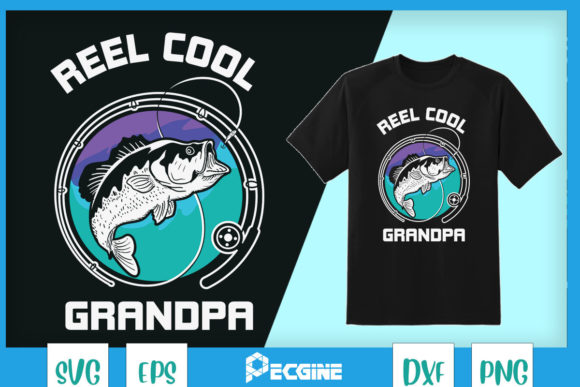 Funny Fishing Vintage Reel Cool Grandpa