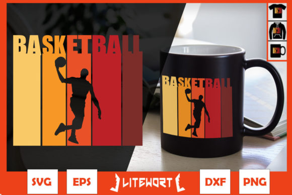 Vintage Basketball Player Silhouette