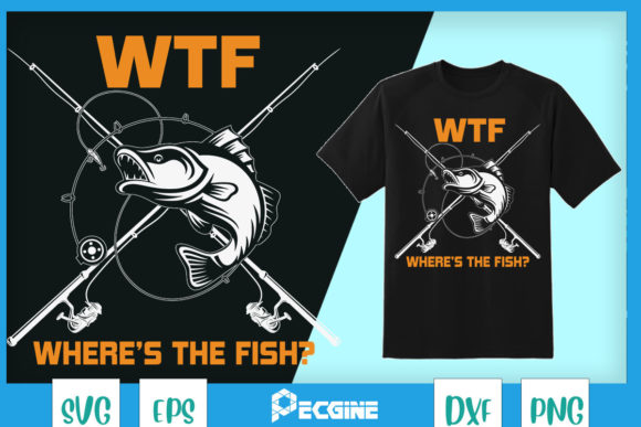 WTF Where’s the Fish Men’s Funny
